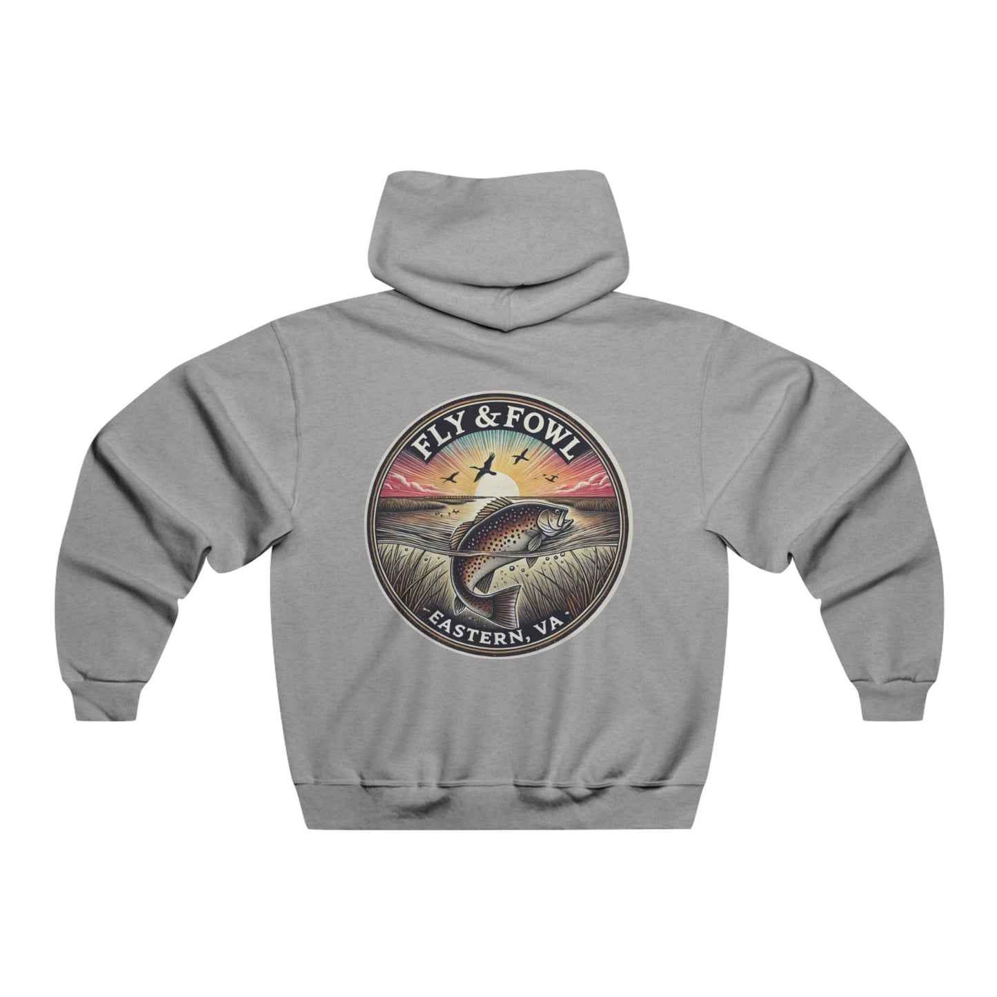 Men's Fish & Nature Graphic Hoodie - Fly & Fowl Eastern VA